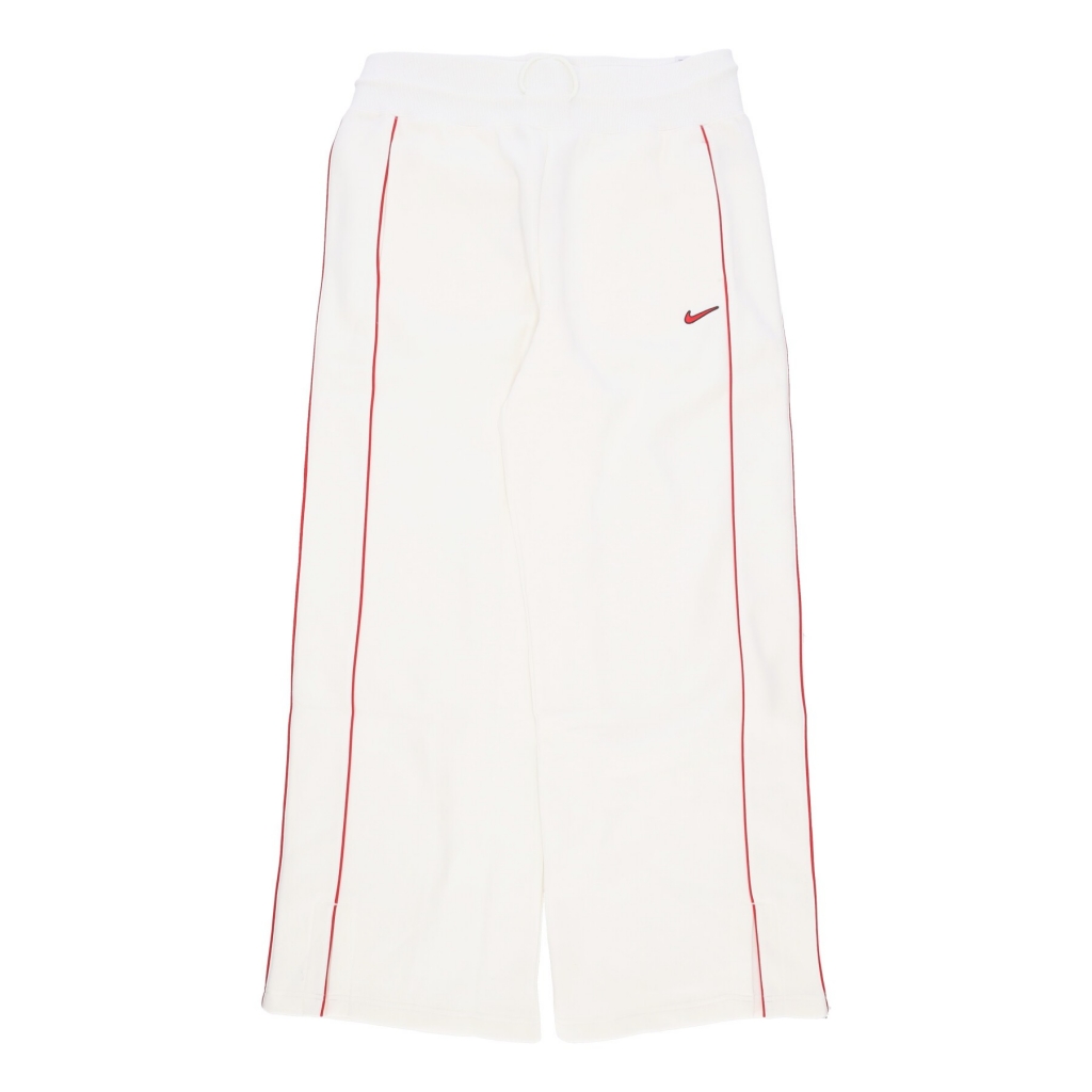pantalone tuta felpato donna w sportswear open-hem sw fleece pant SAIL/SAIL/UNIVERSITY RED