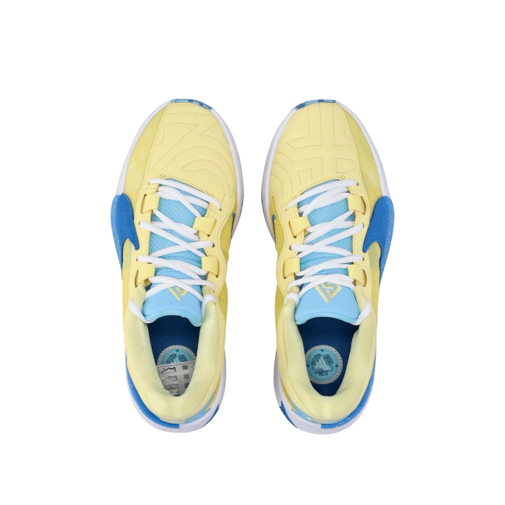 scarpa basket uomo zoom freak 5 SOFT YELLOW/LT PHOTO BLUE/WHITE