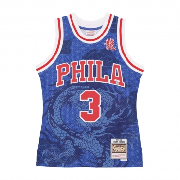 canotta basket uomo nba asian heritage 60 fashion swingman jersey 1996 no 3 allen iverson phi76e ORIGINAL TEAM COLORS