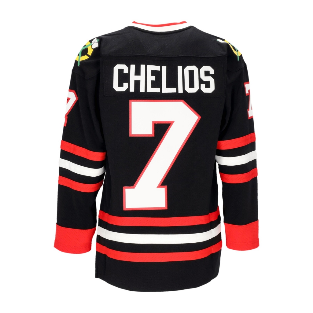 casacca hockey uomo nhl dark alternate jersey 1997 no 7 chelios chibla ORIGINAL TEAM COLORS
