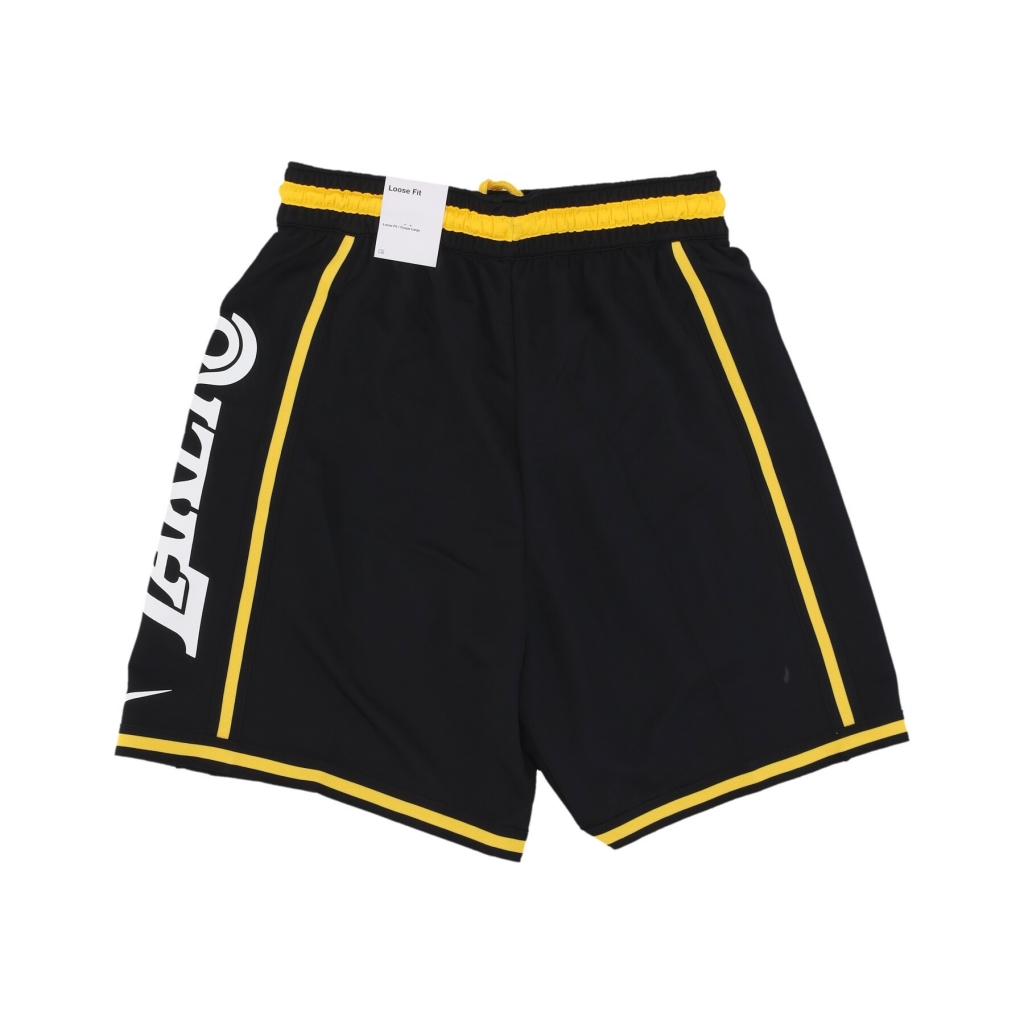 pantaloncino basket uomo nba dna+ dri-fit short loslak BLACK/BLACK/AMARILLO
