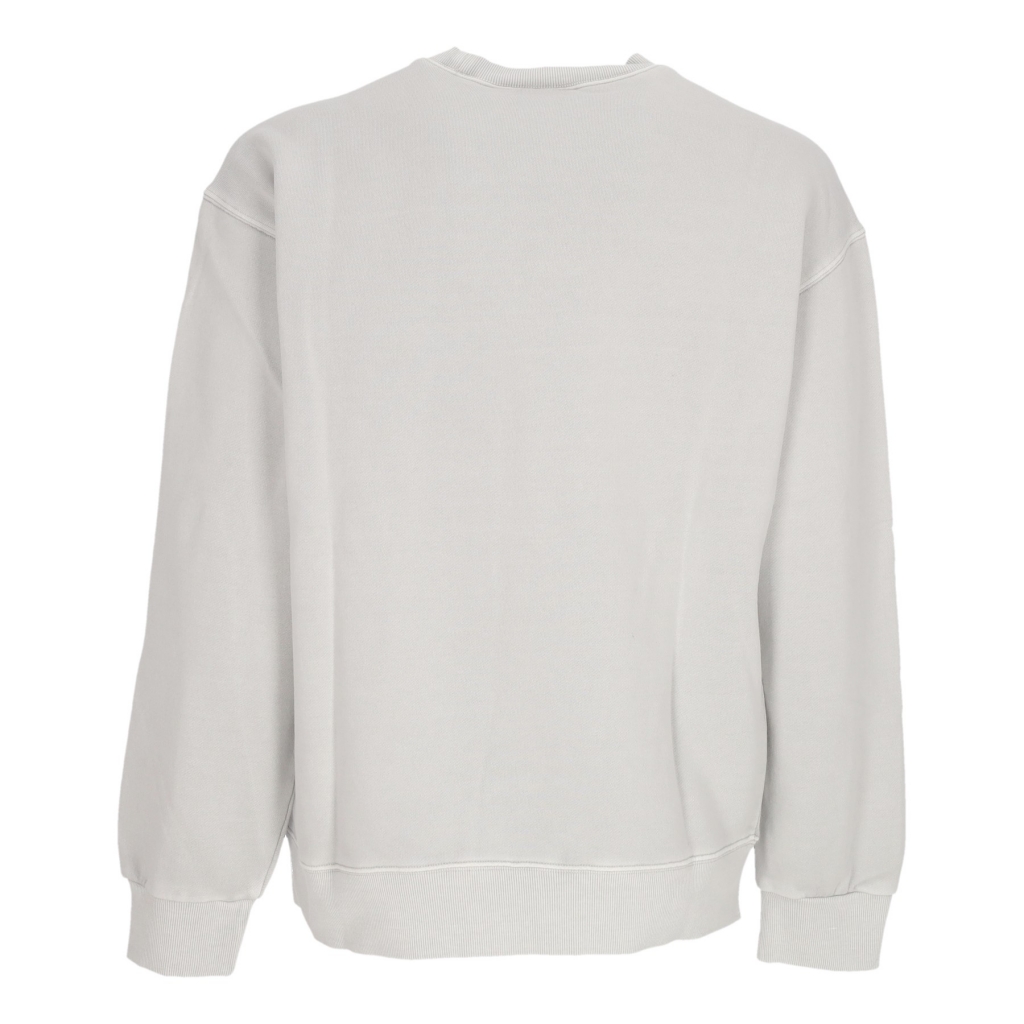 felpa leggera girocollo uomo nelson sweat SONIC SILVER GARMENT DYED