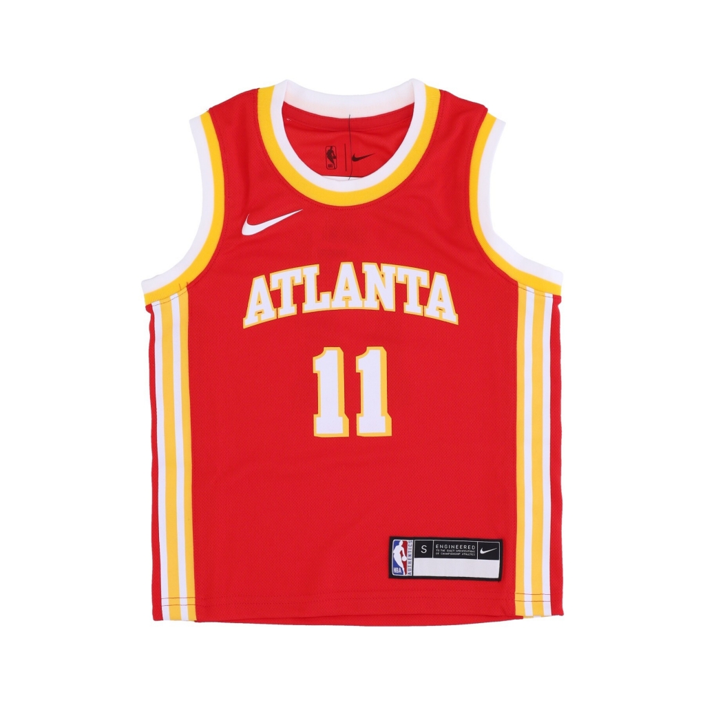 canotta basket bambino nba replica icon road jersey no 11 trae young atlhaw ORIGINAL TEAM COLORS