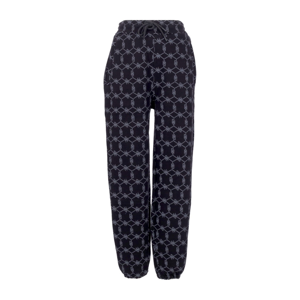 pantalone tuta felpato uomo monogram sweatpants BLACK