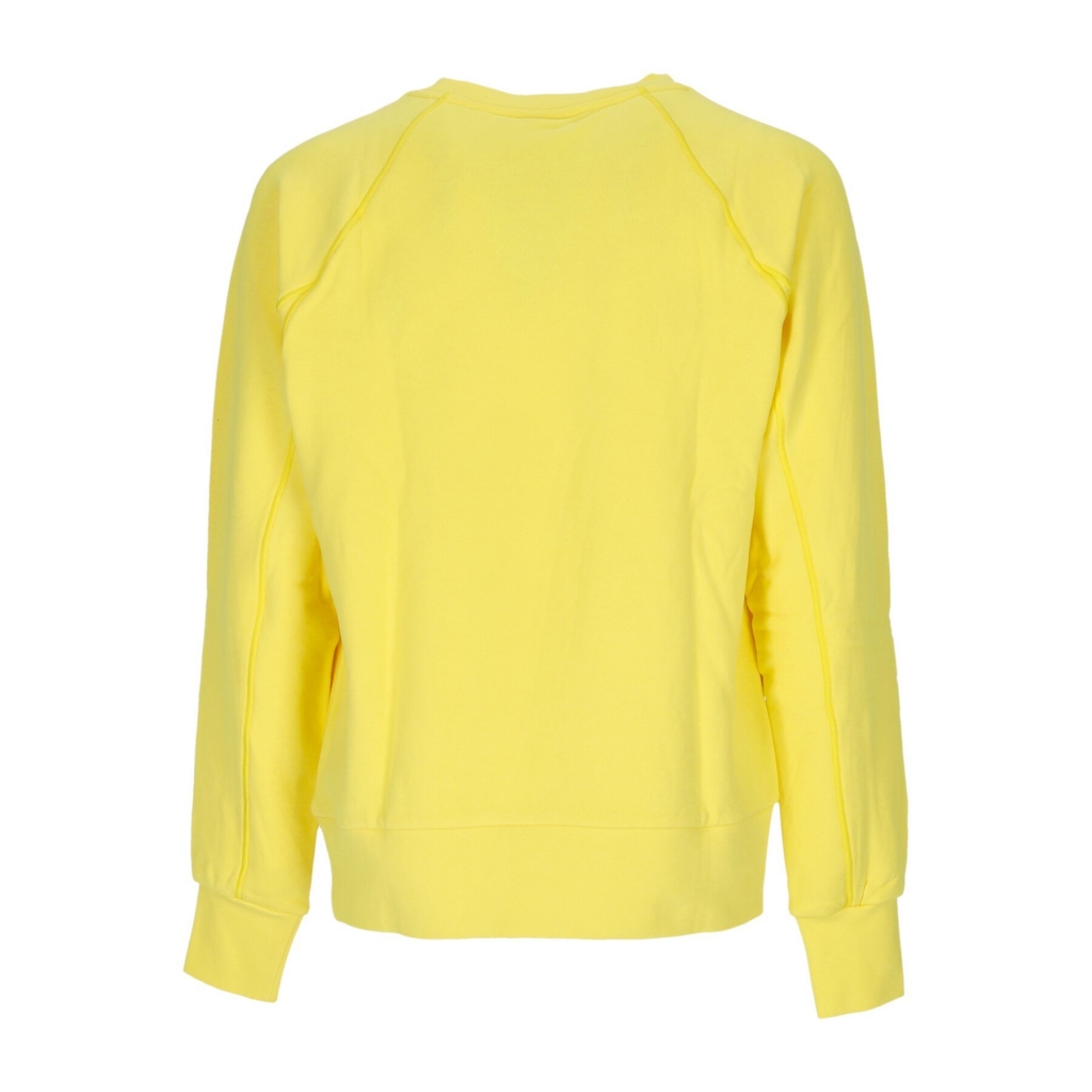 felpa leggera girocollo uomo sportswear air french terry crew YELLOW STRIKE/BLACK