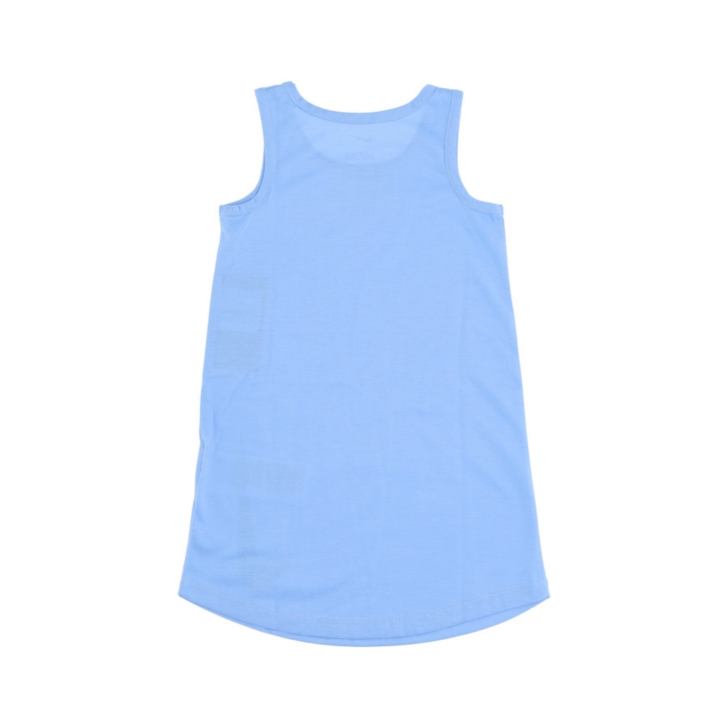 vestito bambina recycled poly jersey tank dress UNIVERSITY BLUE