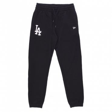 pantalone tuta felpato uomo mlb team logo jogger losdod BLACK/WHITE