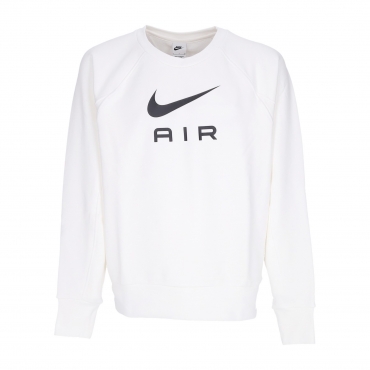 felpa leggera girocollo uomo sportswear air french terry crew WHITE/BLACK