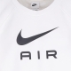 felpa leggera girocollo uomo sportswear air french terry crew WHITE/BLACK