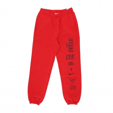 pantalone tuta felpato uomo nba fleece courtside pant chibul UNIVERSITY RED