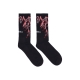 calza media uomo lightning socks BLACK/RED