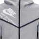 felpa leggera cappuccio zip uomo tech fleece full zip wr gx hoodie DK GREY HEATHER/WHITE