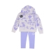 completo tuta bambina cloud wash hoodie legging LIGHT THISTLE