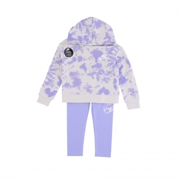 completo tuta bambina cloud wash hoodie legging LIGHT THISTLE