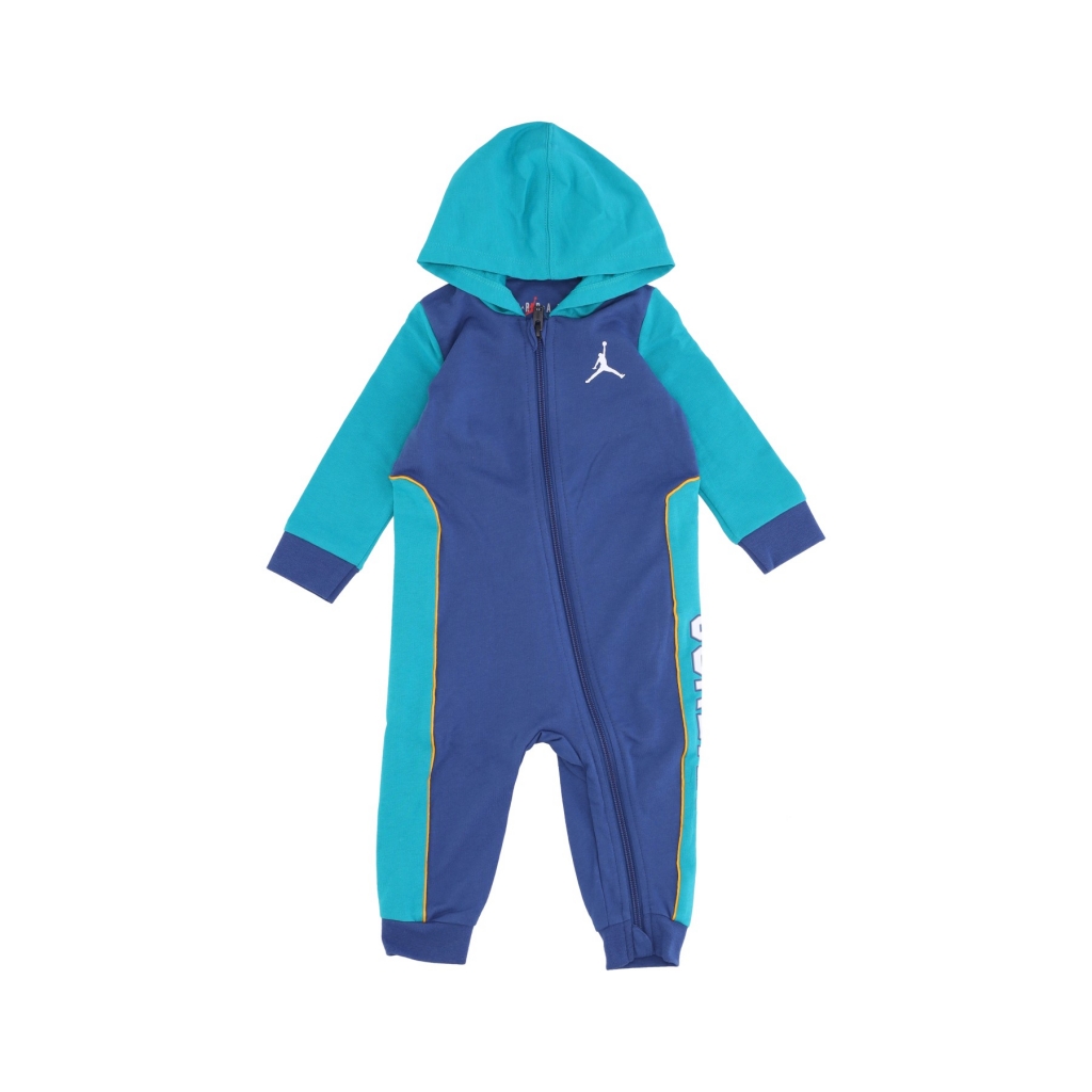 tuta intera neonato air jordan 2 hooded coverall FRENCH BLUE