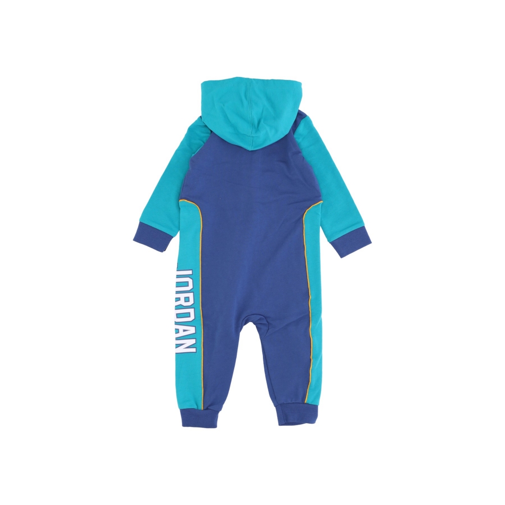 tuta intera neonato air jordan 2 hooded coverall FRENCH BLUE