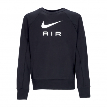 felpa leggera girocollo uomo sportswear air french terry crew BLACK/WHITE