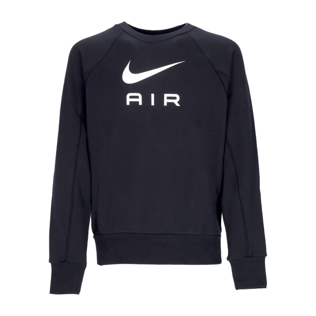 felpa leggera girocollo uomo sportswear air french terry crew BLACK/WHITE