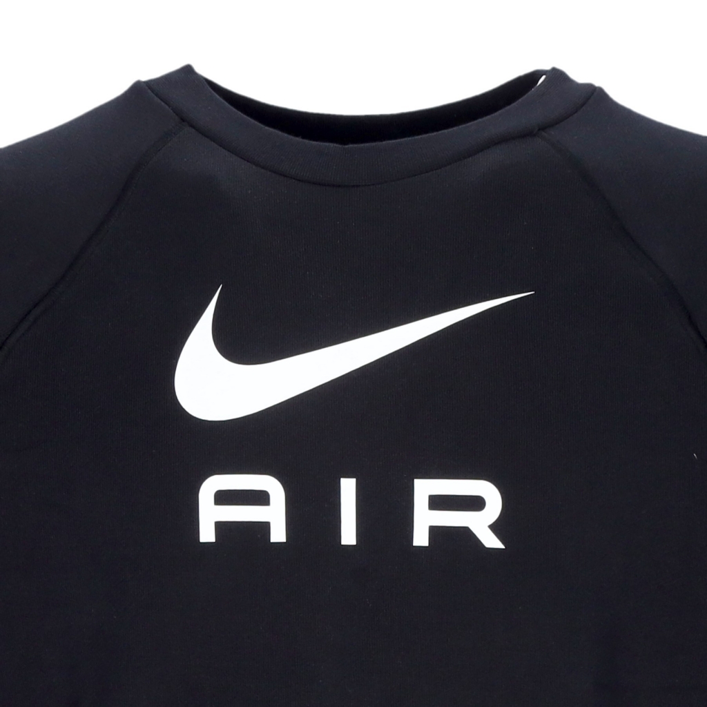 felpa leggera girocollo uomo sportswear air french terry crew BLACK/WHITE