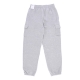 pantalone tuta felpato donna sportswear club fleece mid-rise oversized pant cargo DK GREY HEATHER/WHITE