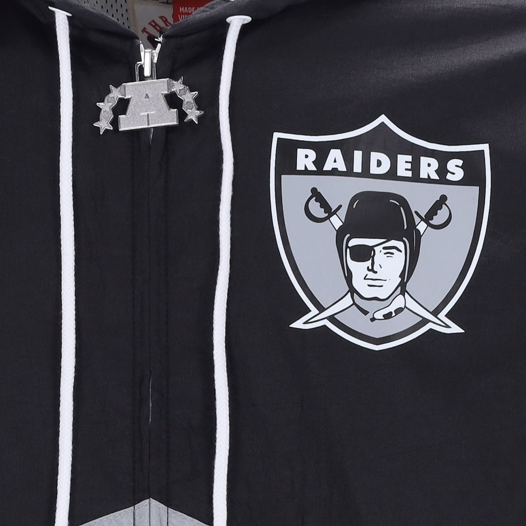 giacca a vento uomo nfl undeniable full zip windbreaker oakrai BLACK