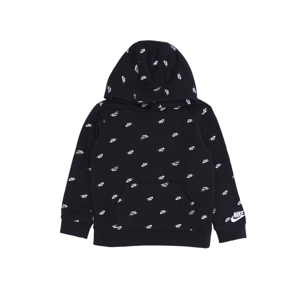 felpa leggera cappuccio bambino club gfx po hoodie BLACK