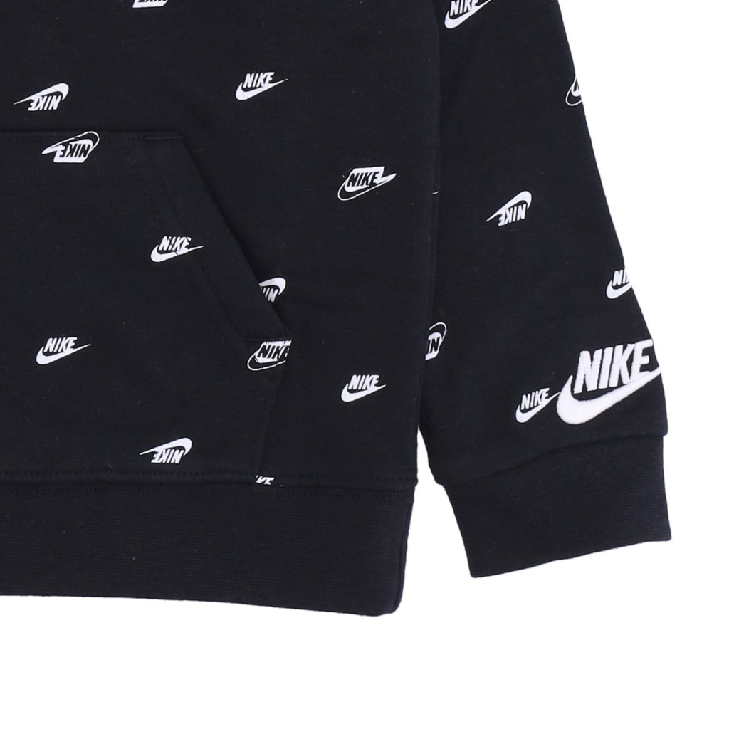 felpa leggera cappuccio bambino club gfx po hoodie BLACK