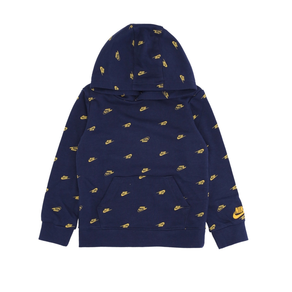 felpa leggera cappuccio bambino club gfx po hoodie MIDNIGHT NAVY