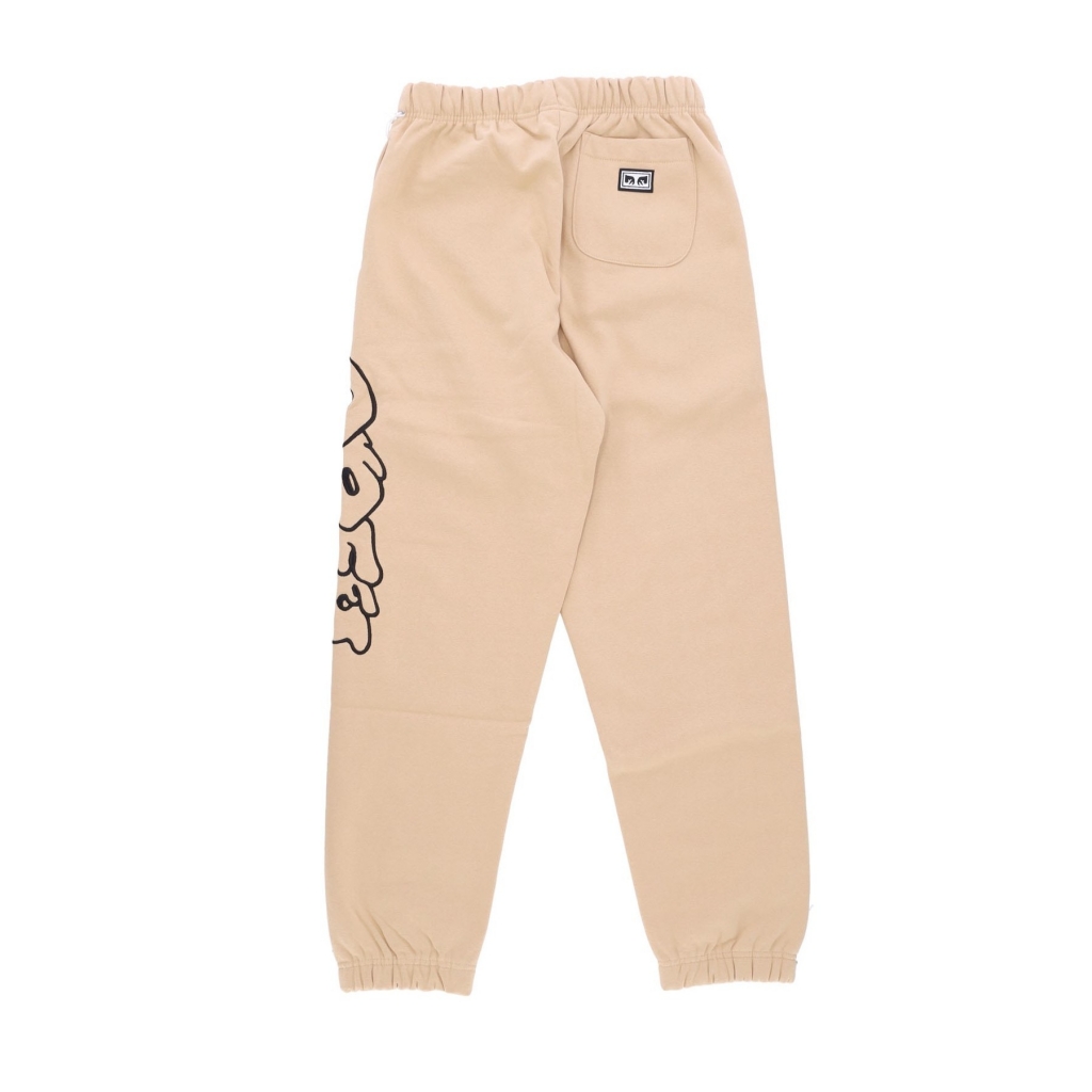 pantalone tuta felpato uomo cherubs sweatpants OAT MILK