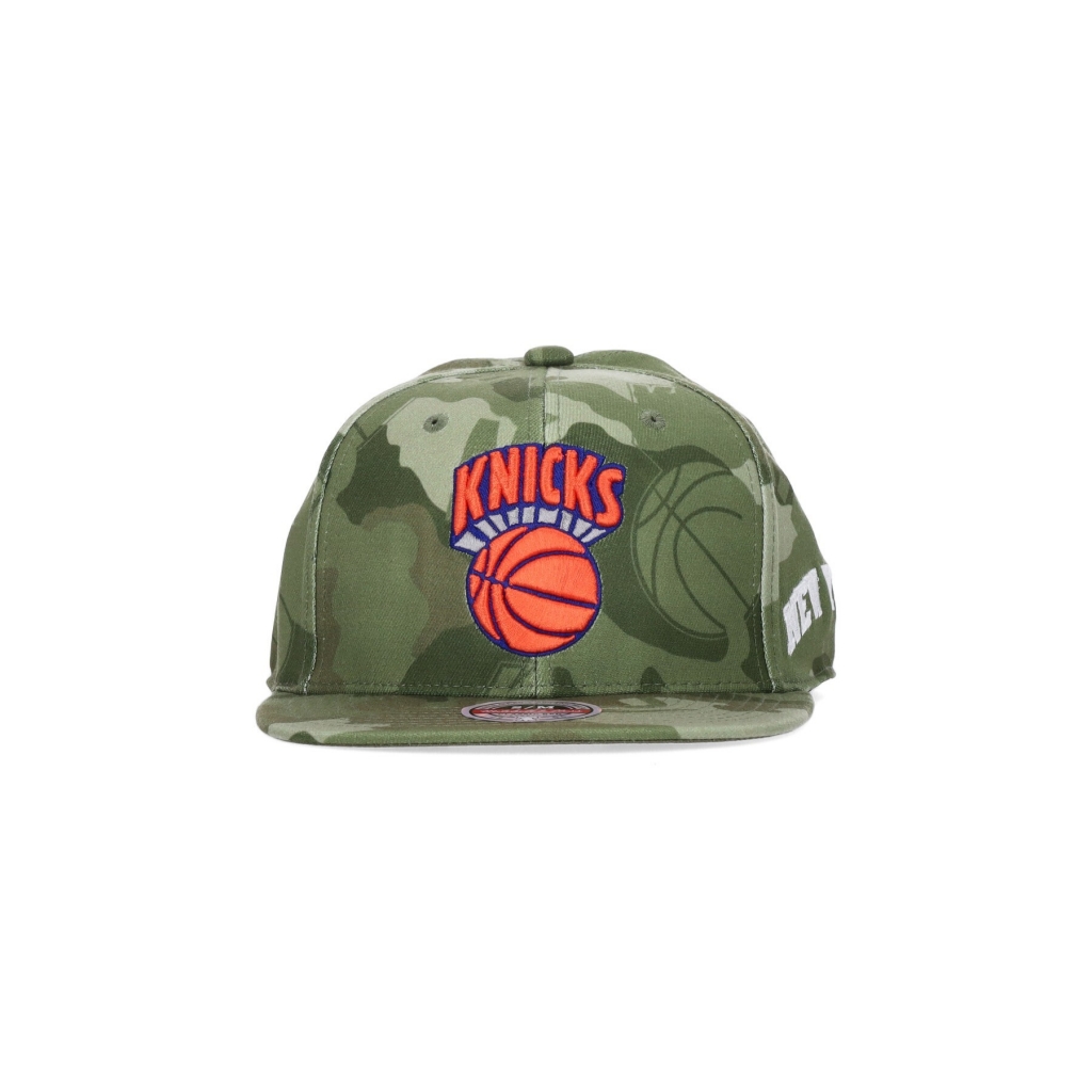 cappellino visiera piatta uomo nba tonal camo stretch fitted hardwood classics neykni CAMO GREEN