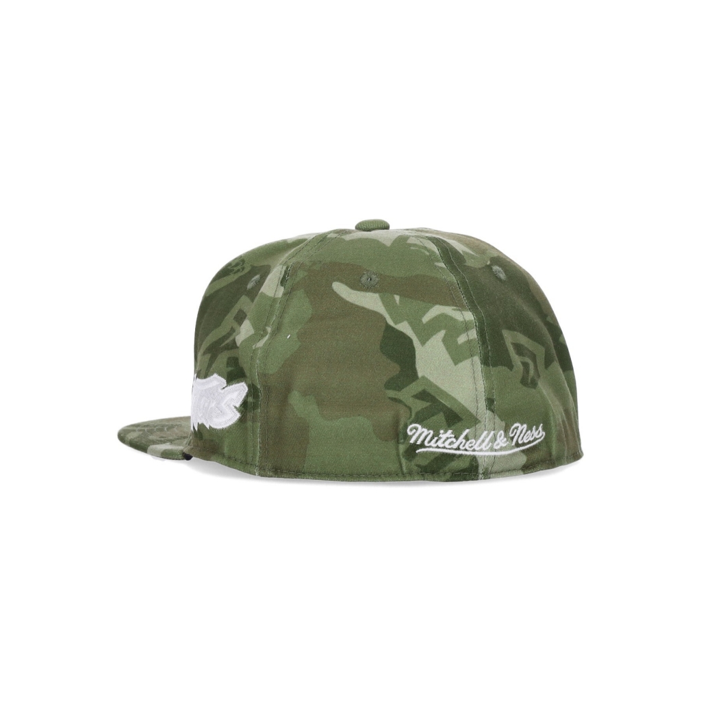 cappellino visiera piatta uomo nba tonal camo stretch fitted hardwood classics torrap CAMO GREEN