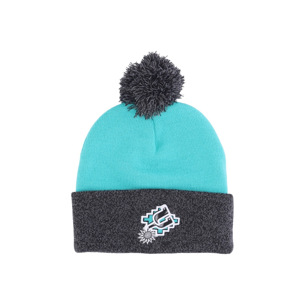 cappello pom pom uomo nba two tone pom beanie hardwood classics saaspu TEAL