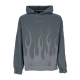 felpa cappuccio uomo corrosive flames hoodie BALSAM GREEN