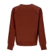 felpa leggera girocollo uomo sportswear air french terry crew OXEN BROWN/BLACK