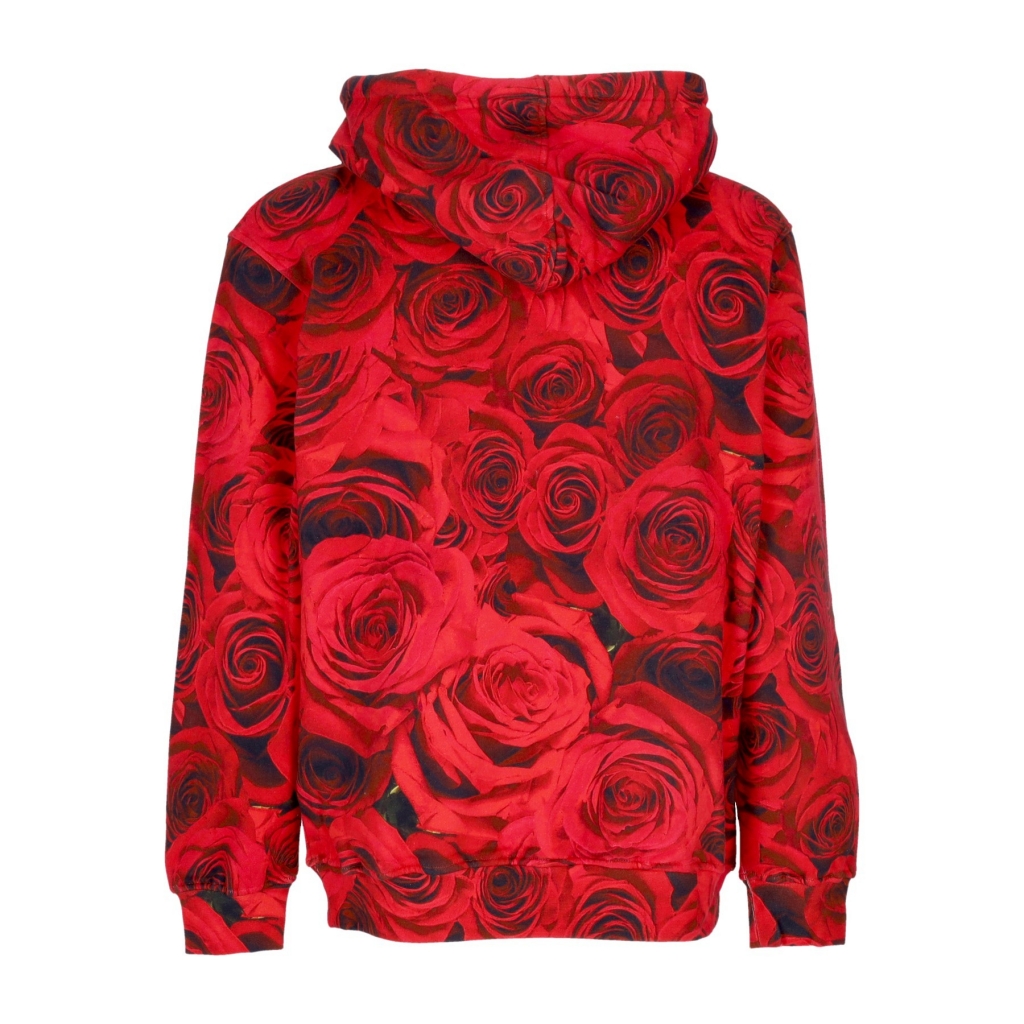 felpa cappuccio uomo rosa pullover RED