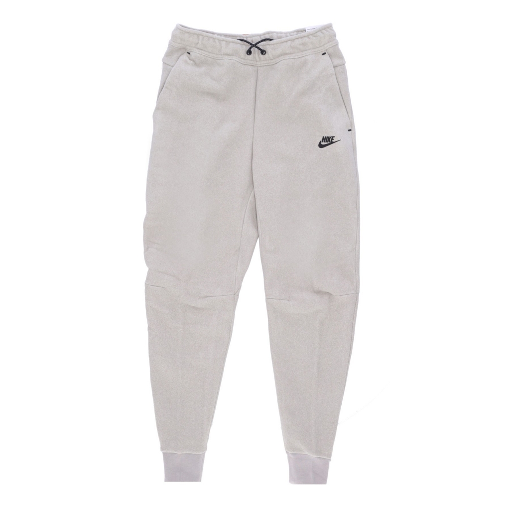 pantalone tuta felpato uomo sportswear tech fleece winter jogger COBBLESTONE/BLACK