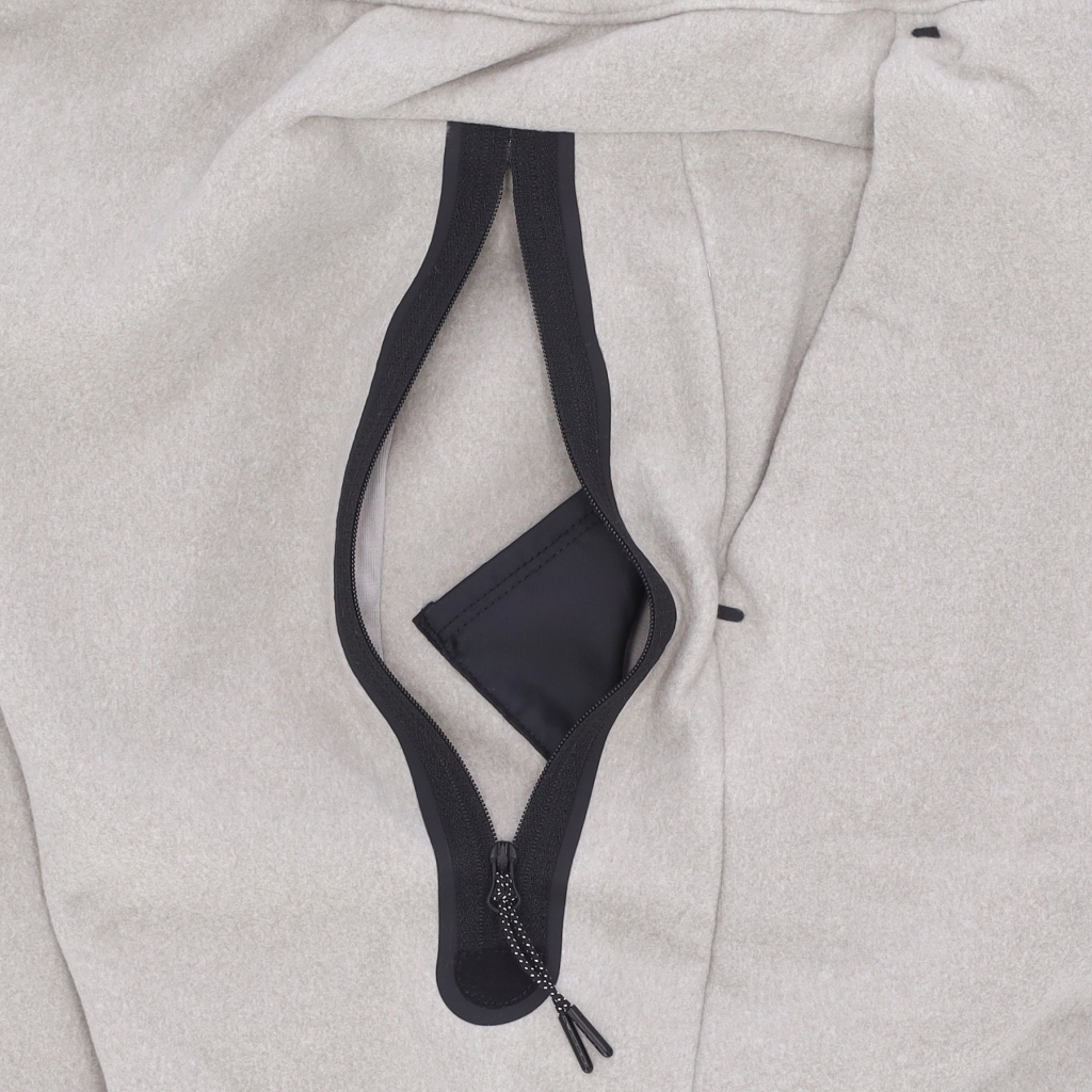 pantalone tuta felpato uomo sportswear tech fleece winter jogger COBBLESTONE/BLACK