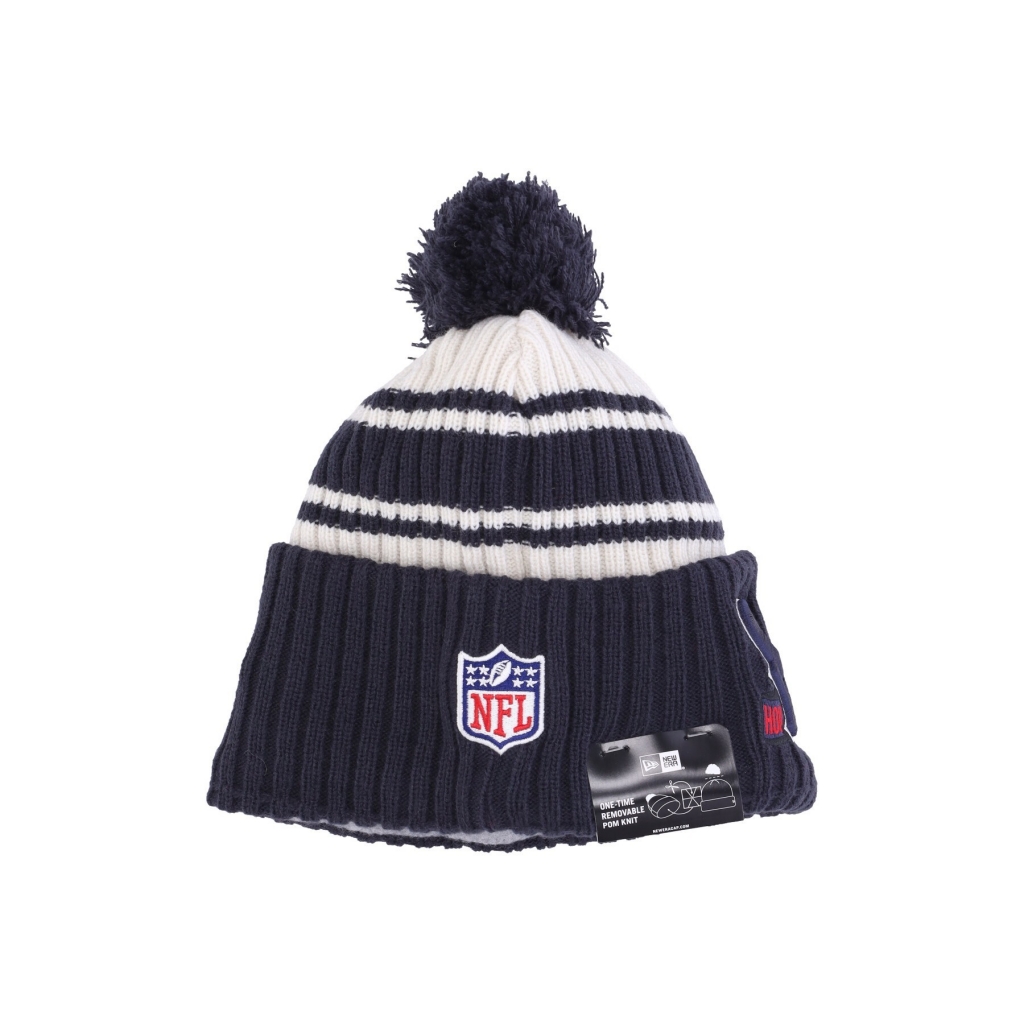cappello pom pom uomo nfl sideline sport knit houtex CHROME WHITE/ORIGINAL TEAM COLORS