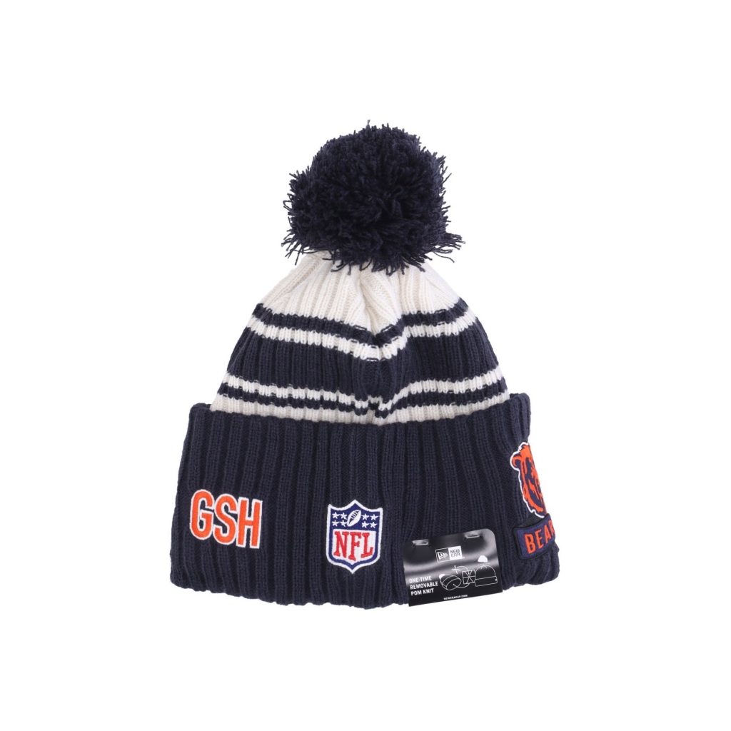cappello pom pom uomo nfl sideline sport knit chibea CHROME WHITE/ORIGINAL TEAM COLORS