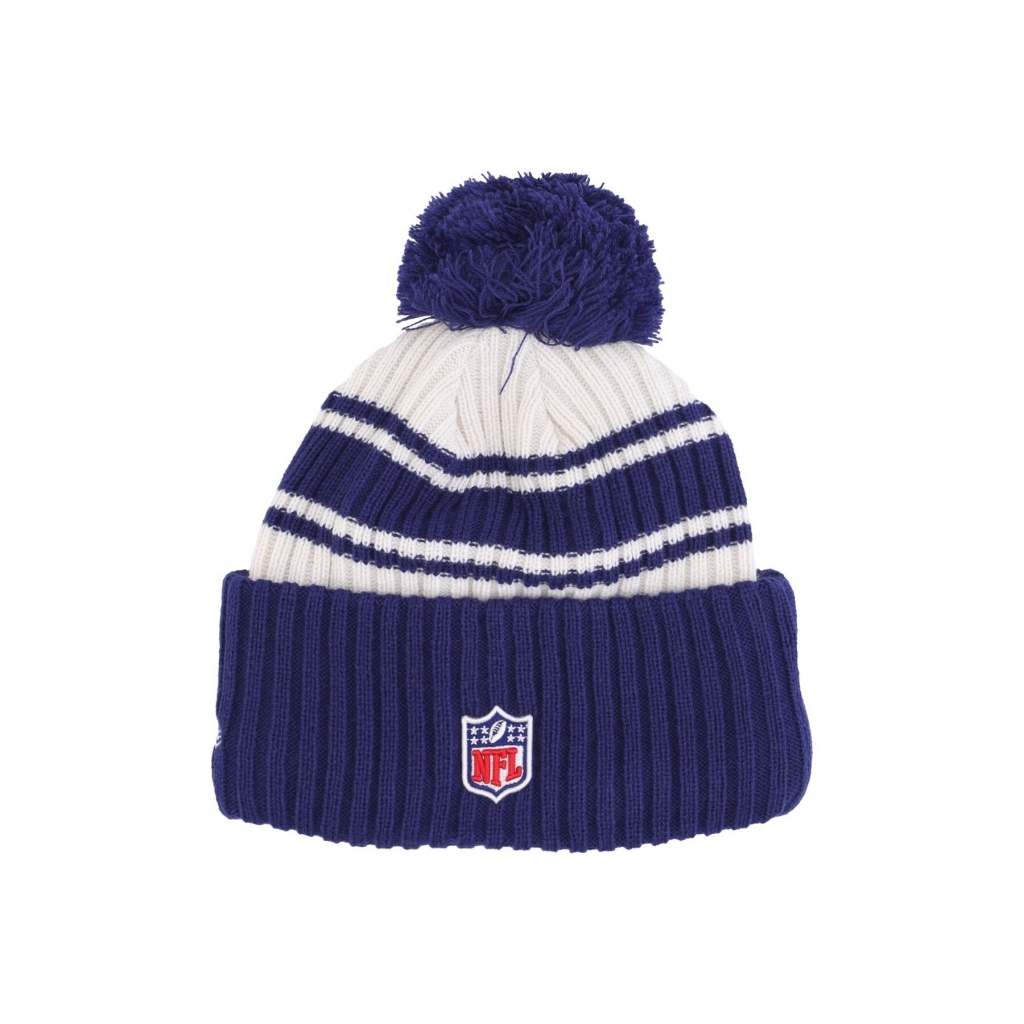 cappello pom pom uomo nfl sideline sport knit CHROME WHITE/ORIGINAL TEAM COLORS