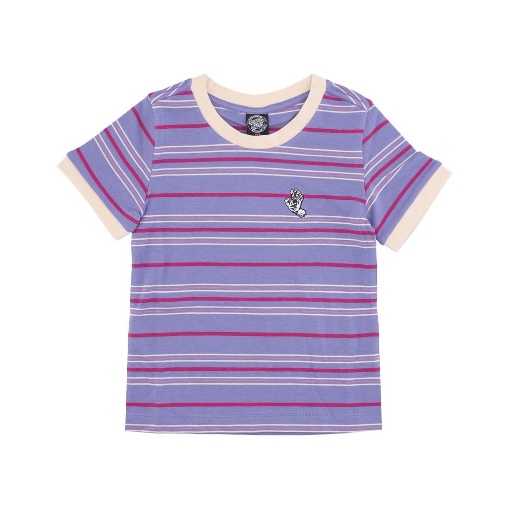 maglietta donna mini mono hand ringer tee VIOLET STRIPE