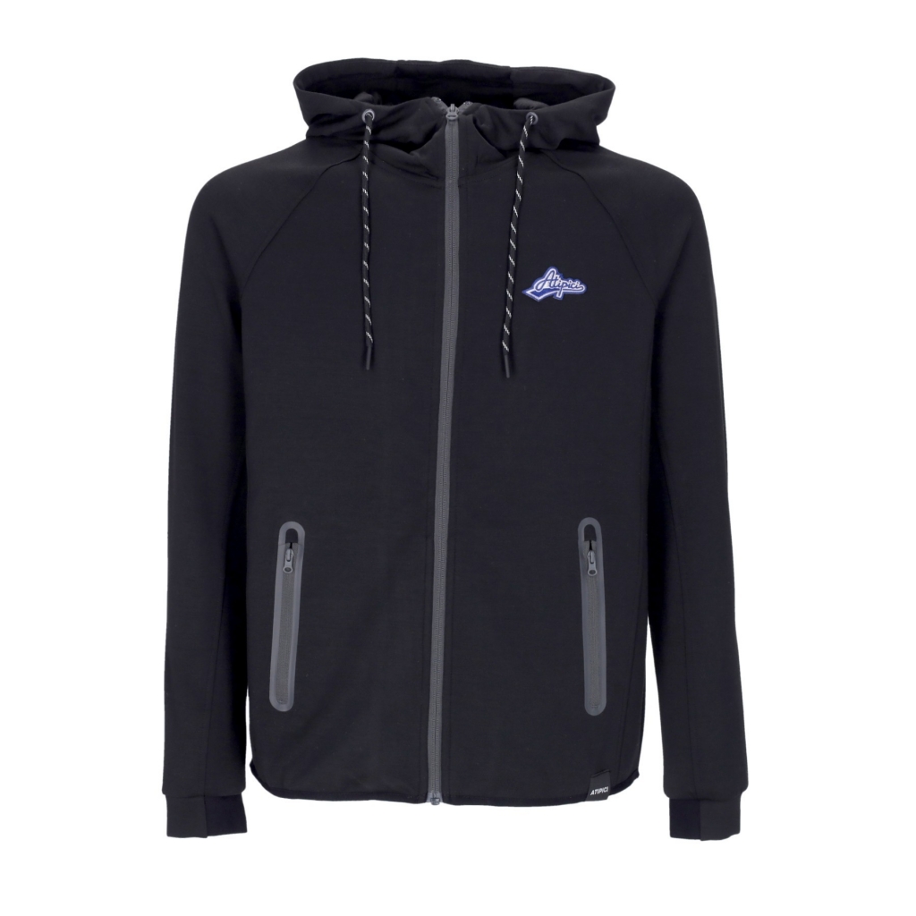 felpa leggera cappuccio zip uomo black label future hoodie