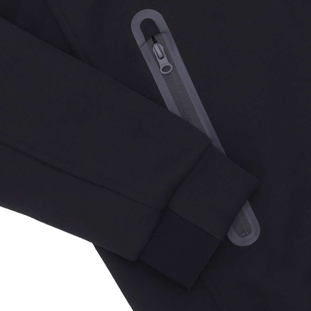 felpa leggera cappuccio zip uomo black label future hoodie