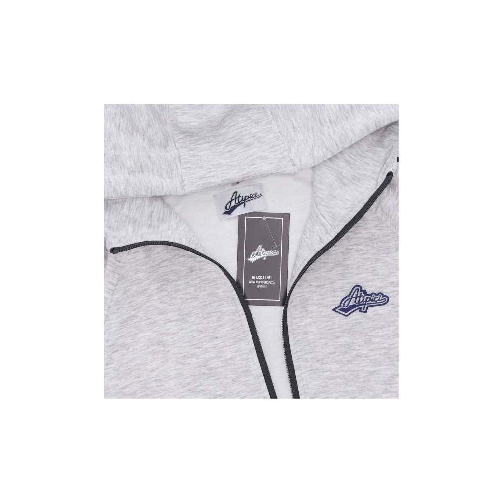 felpa leggera cappuccio zip uomo black label future hoodie GREY