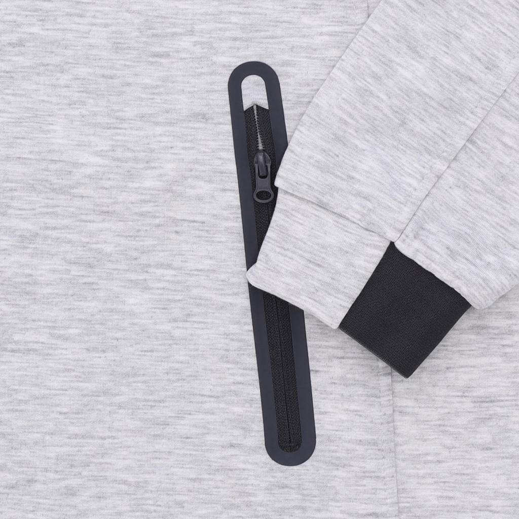 felpa leggera cappuccio zip uomo black label future hoodie GREY