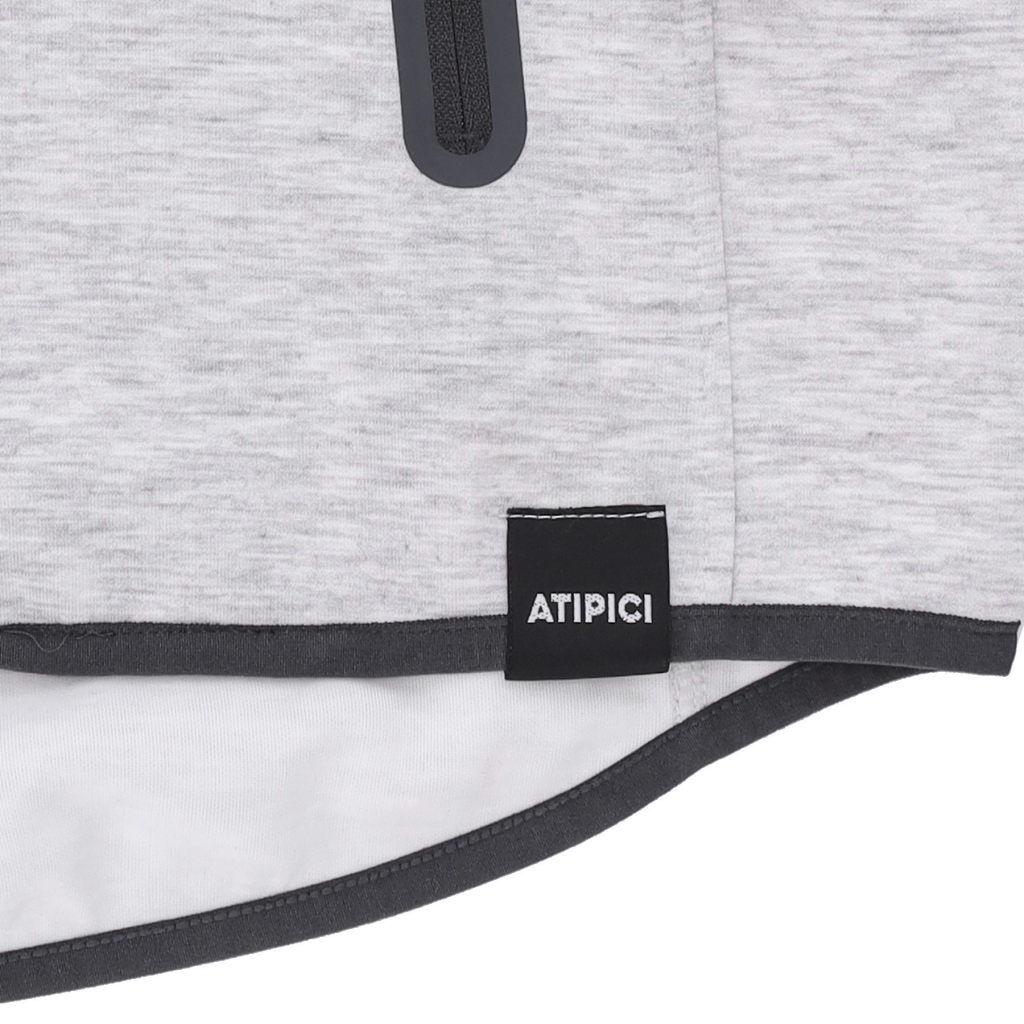 felpa leggera cappuccio zip uomo black label future hoodie GREY
