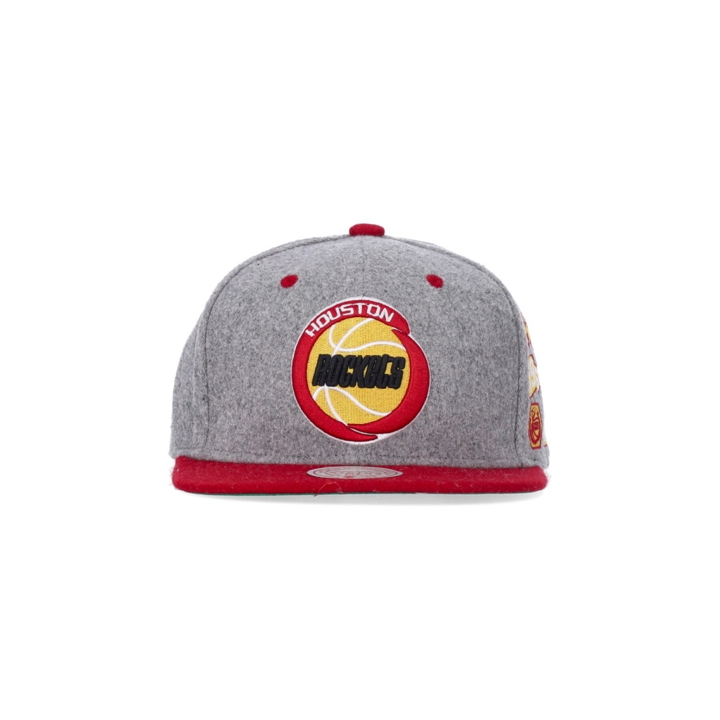 cappellino visiera piatta uomo nba melton patch snapback hardwood classics houroc GREY/ORIGINAL TEAM COLORS