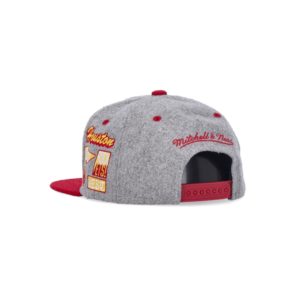 cappellino visiera piatta uomo nba melton patch snapback hardwood classics houroc GREY/ORIGINAL TEAM COLORS