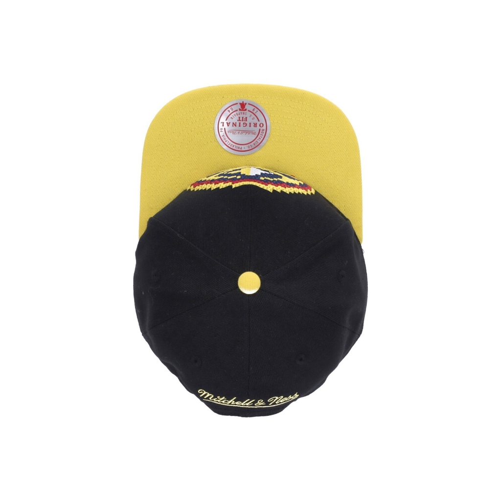 cappellino visiera piatta uomo nba 8 bit xl snapback hardwood classics dennug BLACK