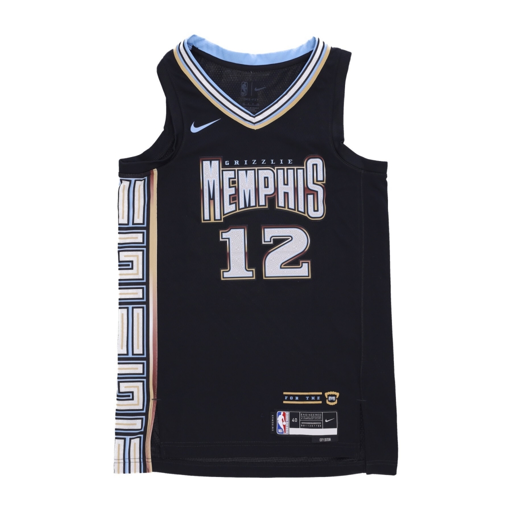 canotta basket uomo nba city edition 22 dri-fit swingman jersey no 12 ja morant memgri BLACK